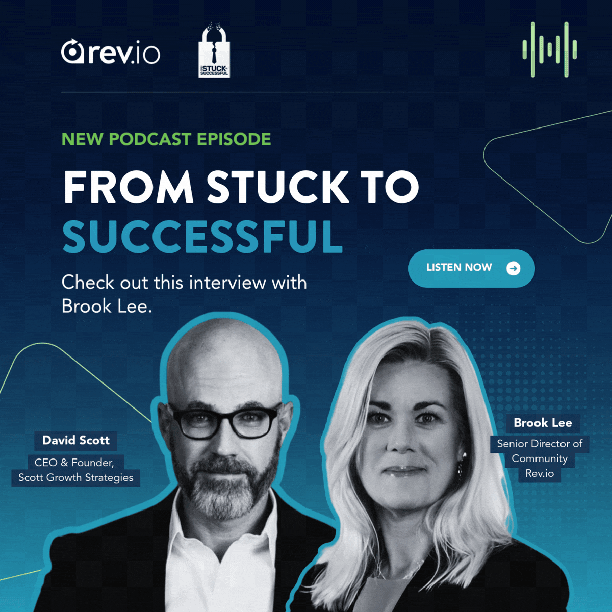 Rev.io LinkedIn podcast post